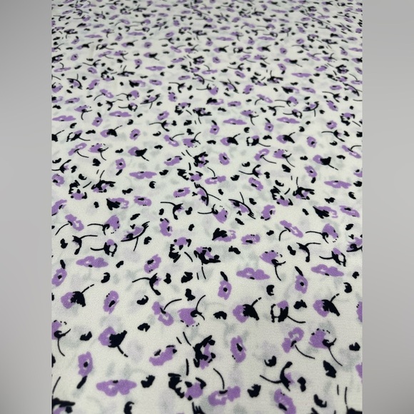 Halogen Floral Print Cap Sleeve Loose Fit Blouse - Spring Summer Office - Large - Picture 6 of 12